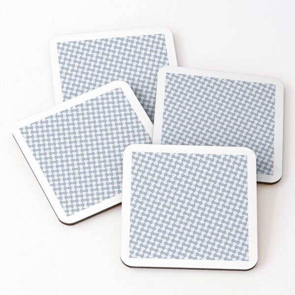 Item preview, Blue-Grey & White Concentric Circles Enduring Gray Blue Stencils designed and sold by Alchemy-A-La-G.