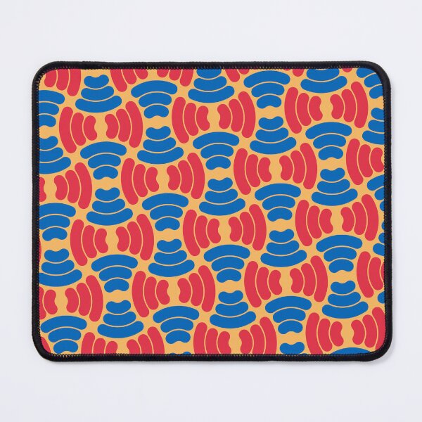 Item preview, Red & Blue Concentric Circles Enduring Bright Orange Stencils designed and sold by Alchemy-A-La-G.