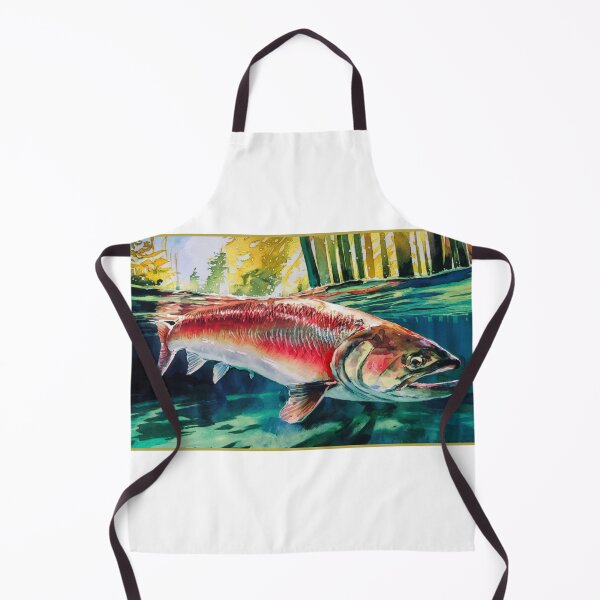 Item preview, Salmon in Watercolor designed and sold by RWCarpenter.