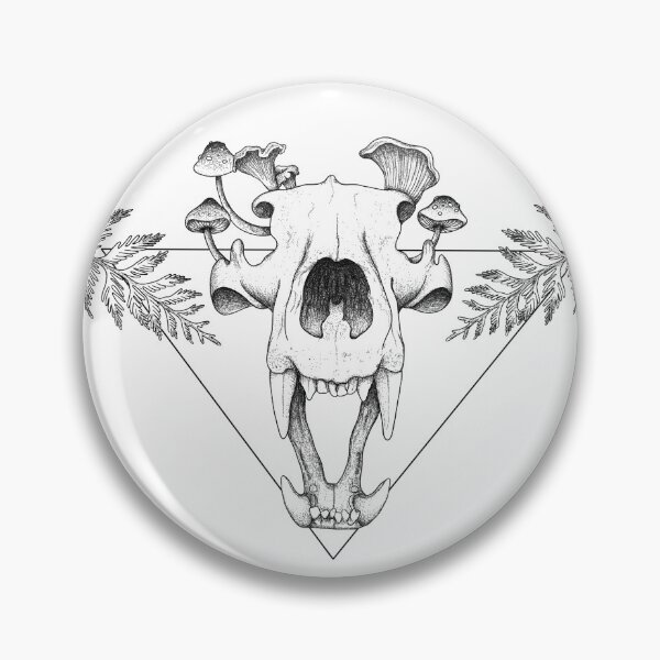Item preview, Bear Skull Mushroom Design designed and sold by AchillesHelios.