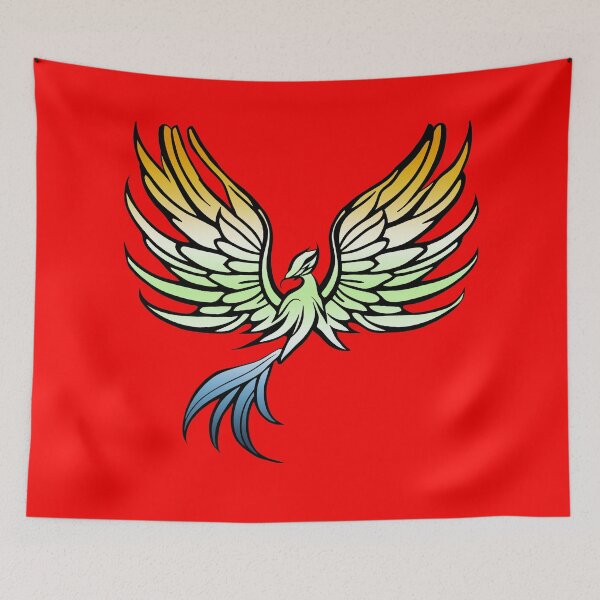 Item preview, Majestic AroAce Agender Pride Flag Phoenix, AroAce Agender Pride Design designed and sold by Travelslightly.