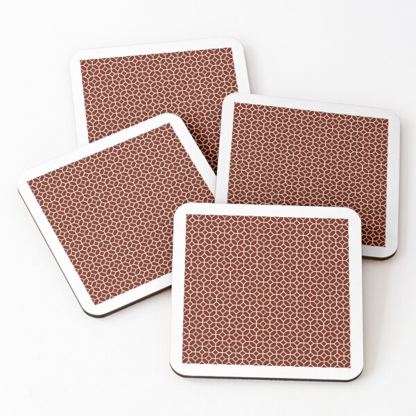 Item preview, Green & Yellow Adjoined Diamonds Grid Enduring Maroon Stencils designed and sold by Alchemy-A-La-G.