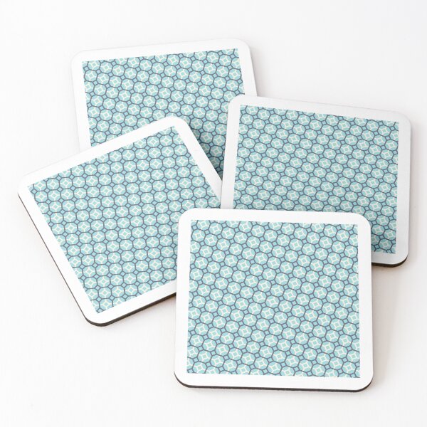 Item preview, Yellow & Grey Adjoined Diamonds Grid Enduring Baby-Blue Stencils designed and sold by Alchemy-A-La-G.