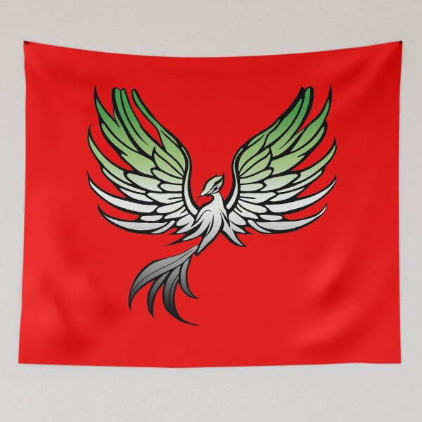Item preview, Majestic Aromantic Pride Flag Phoenix, Aromantic Pride Design designed and sold by Travelslightly.