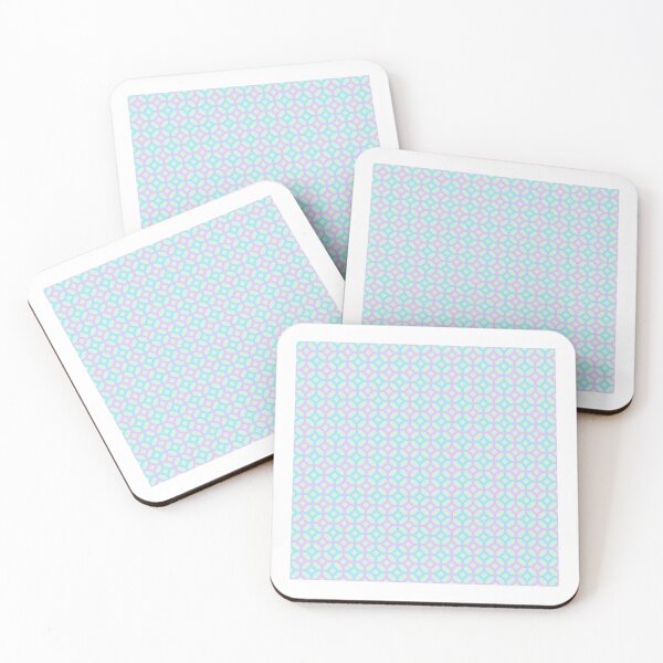 Item preview, Purple & Blue Adjoined Diamonds Grid Enduring Green Stencils designed and sold by Alchemy-A-La-G.
