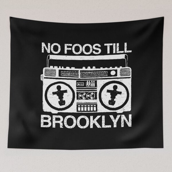 Item preview, No Foos Til Brooklyn - NYC Foosball - White Ink On Dark Colored Items  designed and sold by PaulNormand4.
