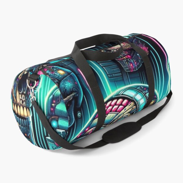 Item preview, Cyberpunk Skulls Print Pattern designed and sold by PinUpPizzazz.