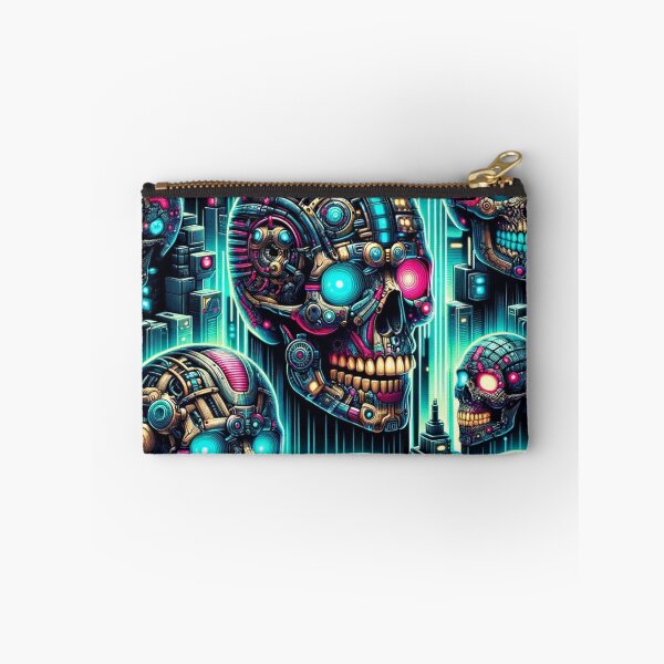 Item preview, Cyberpunk Skulls Print Pattern designed and sold by PinUpPizzazz.