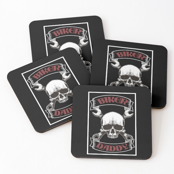 Item preview, Biker daddy skull with tool wrench designed and sold by Ecmoprints.