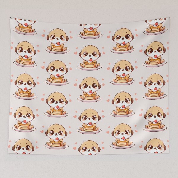 Item preview, Meerkat Eating Pancake designed and sold by LemuellTrends.