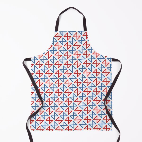 Item preview, Red & Blue Triangle Figure Eight Enduring White Stencils designed and sold by Alchemy-A-La-G.