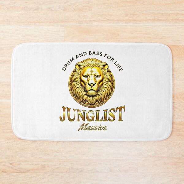 Item preview, JUNGLIST - Gold DNB Lion (Gold/black)  designed and sold by Discothreadz.