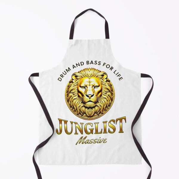 Item preview, JUNGLIST - Gold DNB Lion (Gold/black) designed and sold by Discothreadz.