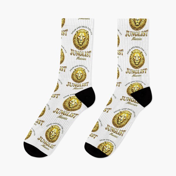 Item preview, JUNGLIST - Gold DNB Lion (Gold/black)  designed and sold by Discothreadz.