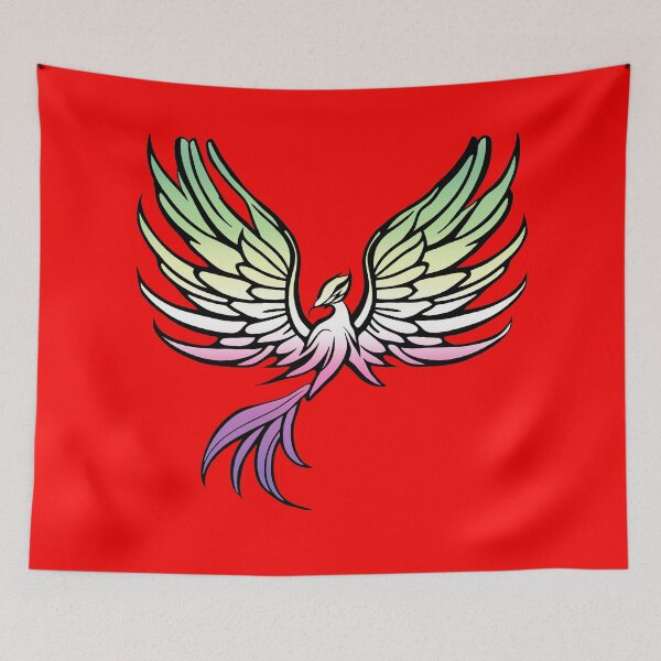Item preview, Majestic Genderfae Pride Flag Phoenix, Genderdoe Pride Design, fae faer genderfaunet  designed and sold by Travelslightly.