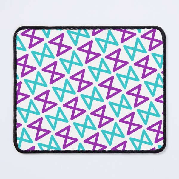 Item preview, Teal & Purple Triangle Figure Eight Enduring Blank Stencils designed and sold by Alchemy-A-La-G.