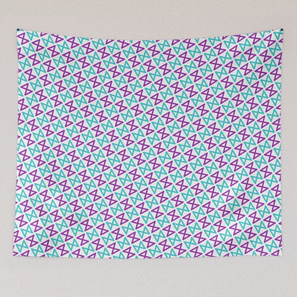 Item preview, Teal & Purple Triangle Figure Eight Enduring Blank Stencils designed and sold by Alchemy-A-La-G.