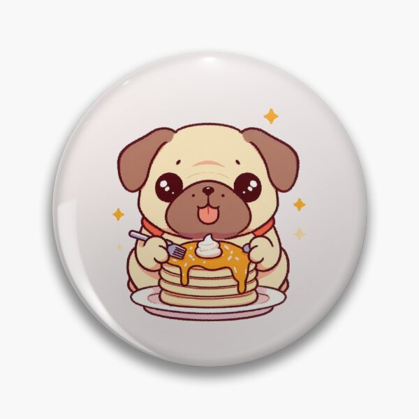 Item preview, Pug Eating Pancake designed and sold by LemuellTrends.