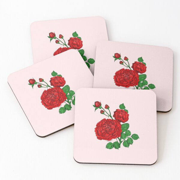 Item preview, Bright Red Quartered Rose Bloom Very Full 40+ Petals In 3+ Rows designed and sold by Rachael Taylor.