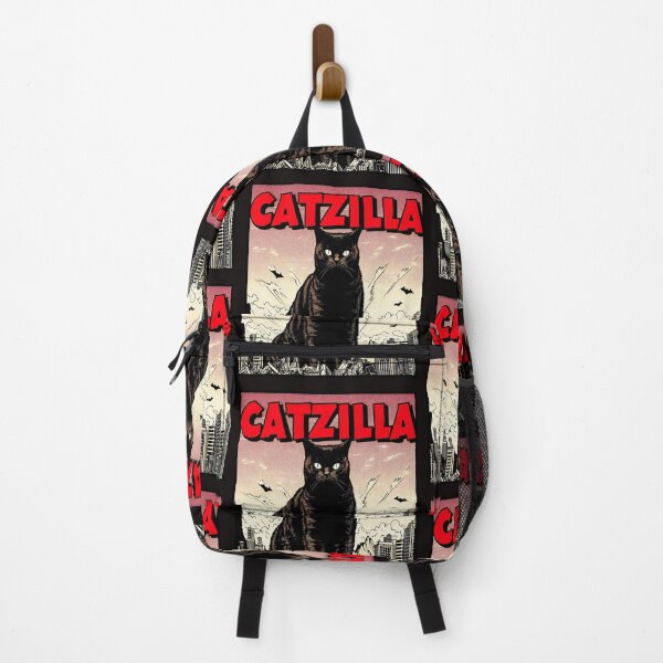 Item preview,  Giant cat over destroyed city,Catzilla Japanese style designed and sold by The Monkey Desings LLC.