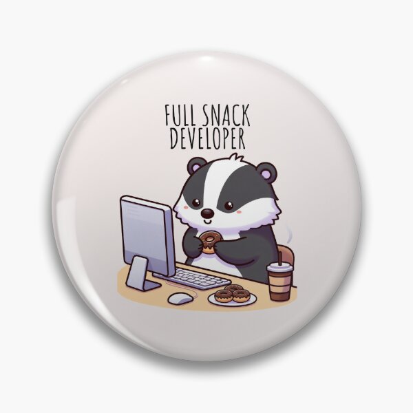Item preview, Web Development Badger designed and sold by LemuellTrends.