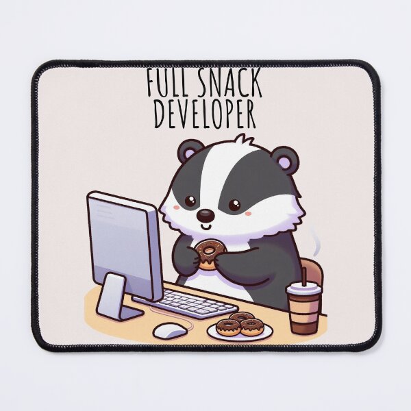 Item preview, Web Development Badger designed and sold by LemuellTrends.