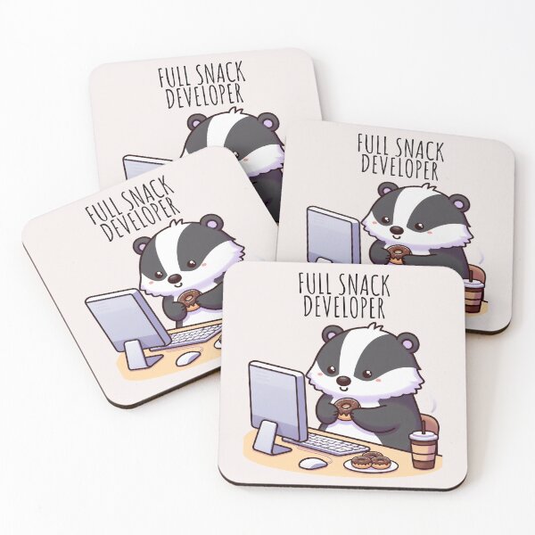 Item preview, Web Development Badger designed and sold by LemuellTrends.
