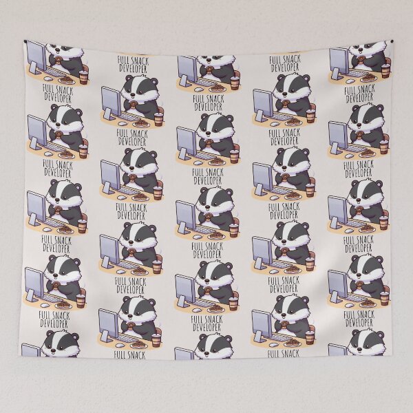 Item preview, Web Development Badger designed and sold by LemuellTrends.