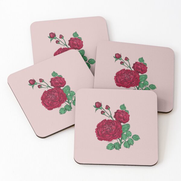 Item preview, Dark Red Quartered Rose Bloom Very Full 40+ Petals In 3+ Rows designed and sold by Rachael Taylor.