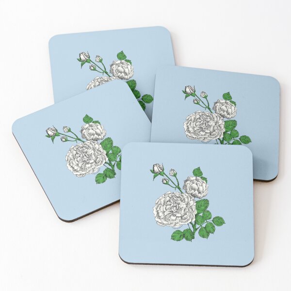 Item preview, White Quartered Rose Bloom Very Full 40+ Petals In 3+ Rows designed and sold by Rachael Taylor.