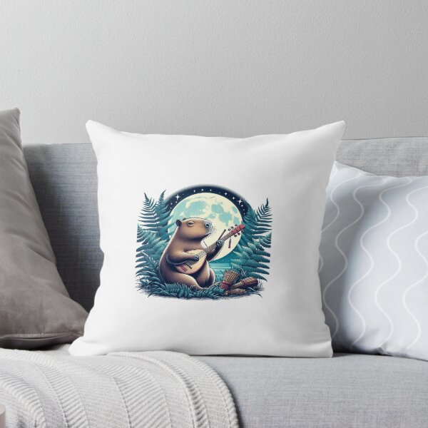 Item preview, Capy Plays Instruments Under the Moonlight1 designed and sold by Capybara Art Lover.