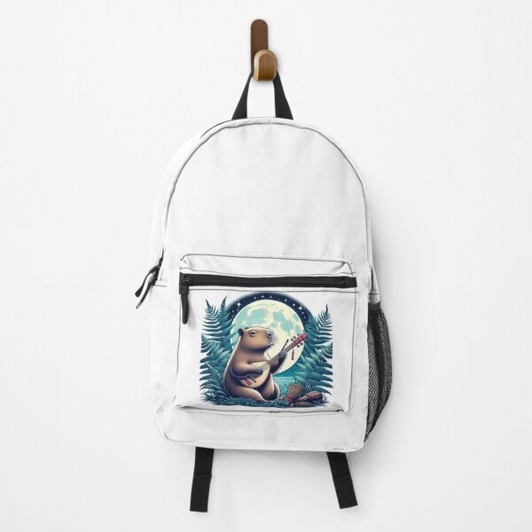 Item preview, Capy Plays Instruments Under the Moonlight1 designed and sold by Capybara Art Lover.