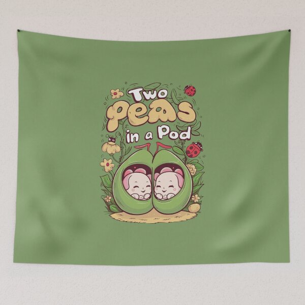 Item preview, Two Peas in a Pod - Kawaii designed and sold by Rockin-Rainbow.