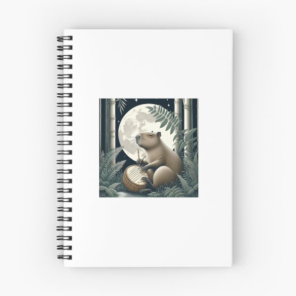 Item preview, Capy Plays Instruments Under the Moonlight2 designed and sold by Capybara Art Lover.
