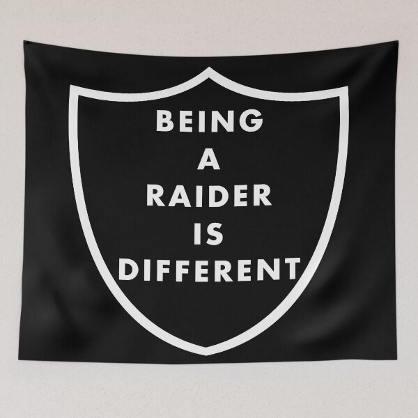 Item preview, Being a Raider is Different in Shield designed and sold by My Team Designs.