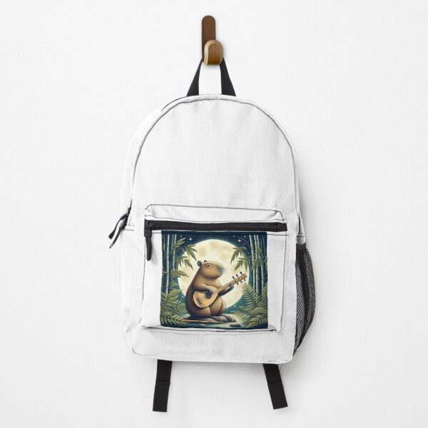 Item preview, Capy Plays Instruments Under the Moonlight4 designed and sold by Capybara Art Lover.