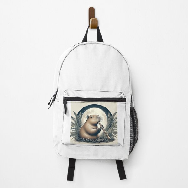 Item preview, Capy Plays Instruments Under the Moonlight7 designed and sold by Capybara Art Lover.