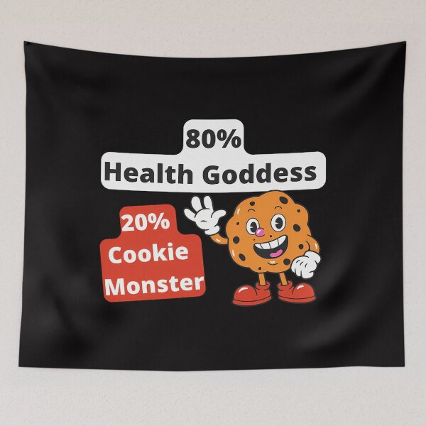 Item preview, Get Lose Weight, 80% Health goddess 20% cookie monster designed and sold by GaneTollmache.