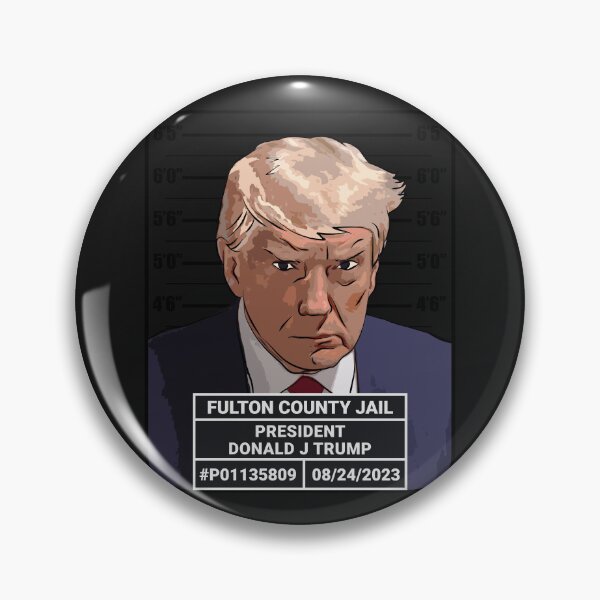 Artikelvorschau, Fahndungsfoto aus dem Gefängnis von Donald Trump entworfen und verkauft von QuirkyDesign101.
