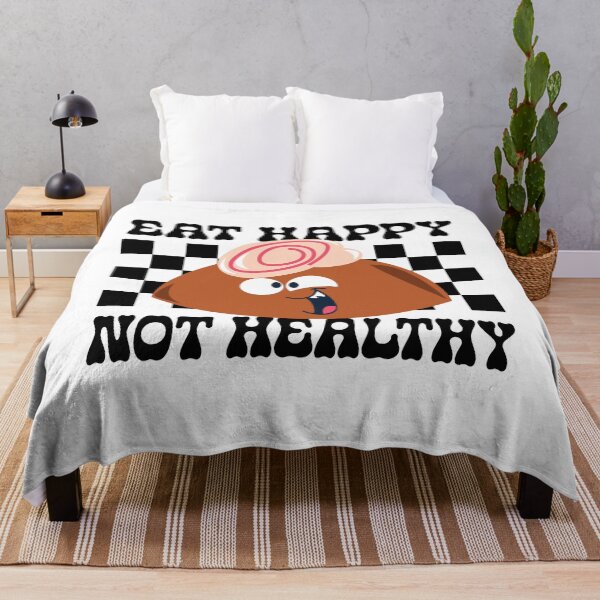 Item preview, Eat Happy Not Healthy designed and sold by PaintedPixels01.