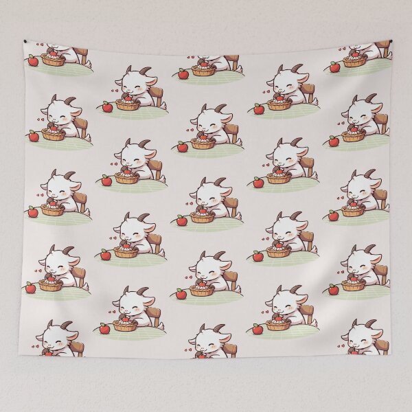 Item preview, Goat Eating Apple Pie designed and sold by LemuellTrends.