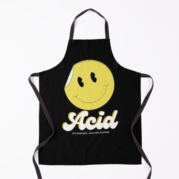 Item preview, ACID HOUSE  - Smiley Sticker Peel (White)  designed and sold by Discothreadz.