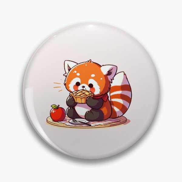 Item preview, RedPanda Eating Apple Pie designed and sold by LemuellTrends.