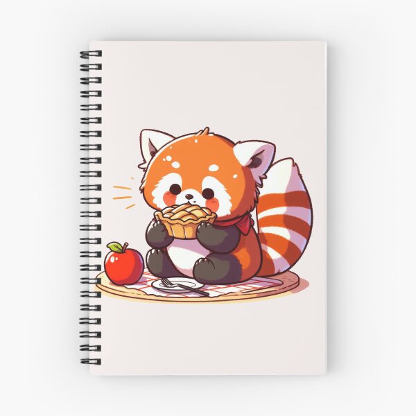 Item preview, RedPanda Eating Apple Pie designed and sold by LemuellTrends.