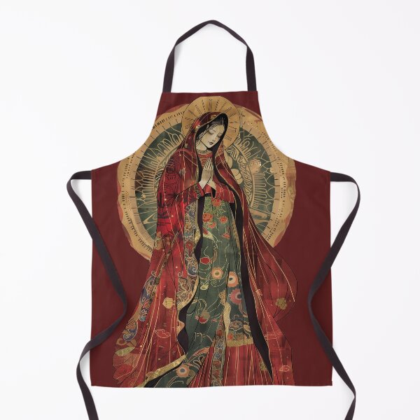 Item preview, "Modern Japanese Art Pattern: Our Lady of Guadalupe" designed and sold by 33wolvesdesigns.