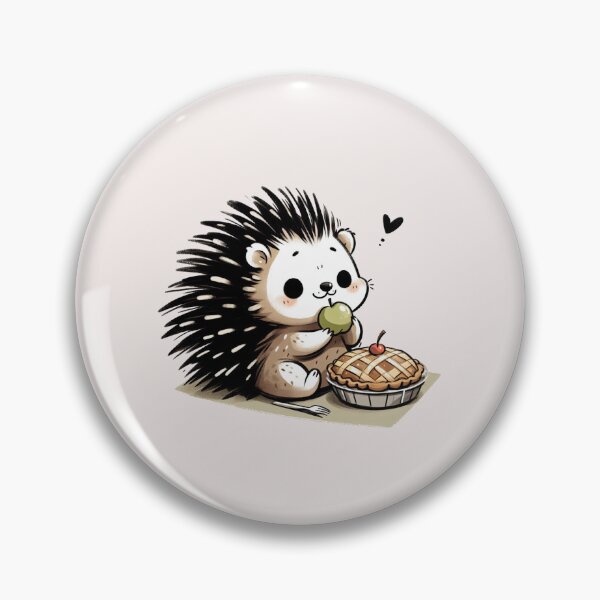 Item preview, Hedgehog Eating Apple Pie designed and sold by LemuellTrends.