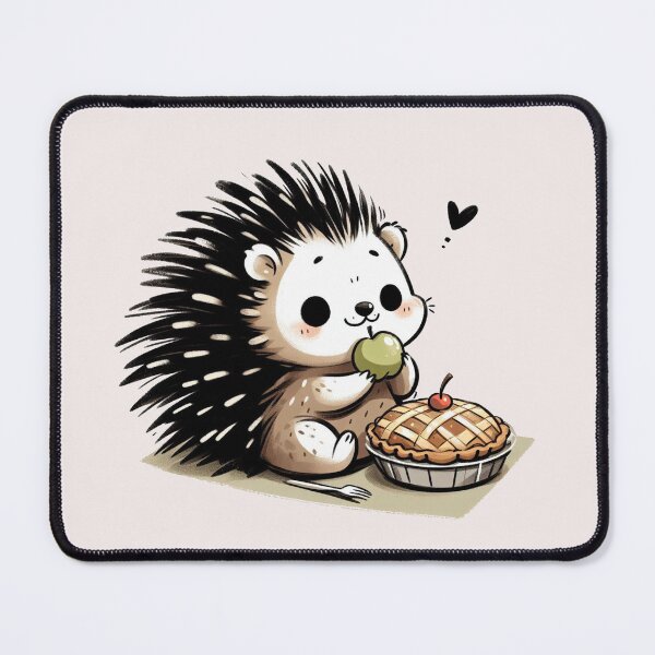 Item preview, Hedgehog Eating Apple Pie designed and sold by LemuellTrends.