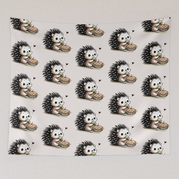 Item preview, Hedgehog Eating Apple Pie designed and sold by LemuellTrends.