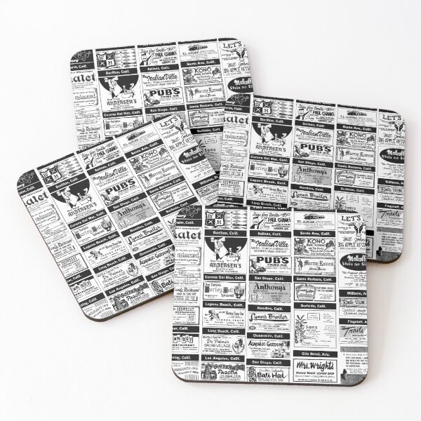 Item preview, Retro Dining Directory (Black) designed and sold by cultthirtythree.