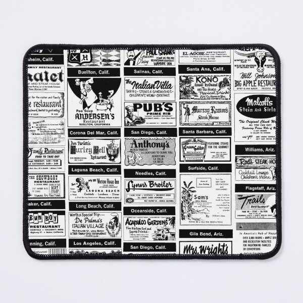 Item preview, Retro Dining Directory (Black) designed and sold by cultthirtythree.
